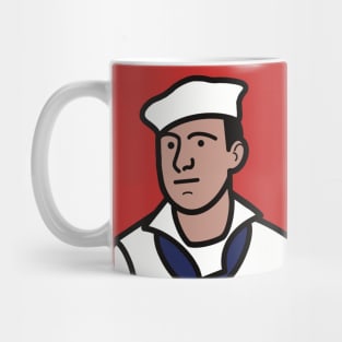 Sailor Joe in White Uniform Mug